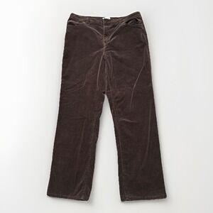Charter Club Jeans Women's Size 12P Brown Corduroy Laura Fit Full Length